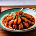 **Image Prompt for Sambal Sotong**: 
   "A vibrant plate of Sambal Sotong featuring perfectly cooked fresh squid drenched in a spicy sambal sauce, garnished with herbs and served on a traditional Malaysian-style table setting."